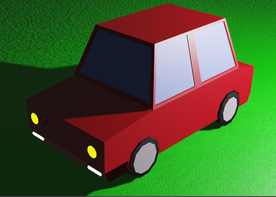 voiture 3D blender